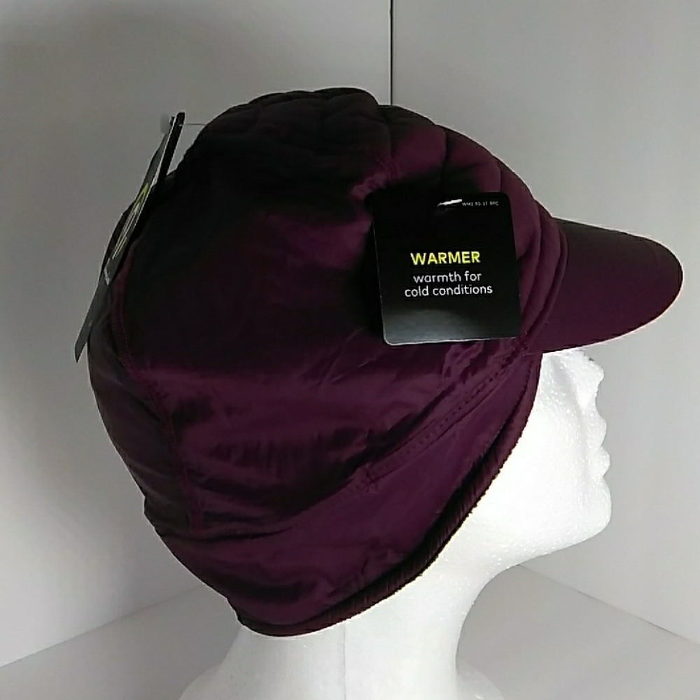 Women's quilted  Brim Cloche Hat Purple